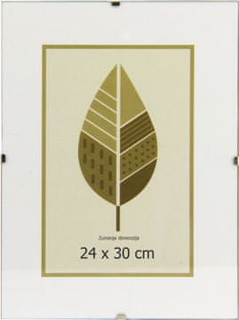 Karako Okvir za fotografiju 24x30 cm, Clip - Klip, staklo i stražnja strana sa kopčama