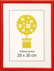 Karako Okvir za fotografiju 20x30 cm, plastika, zidni, 95 crvena