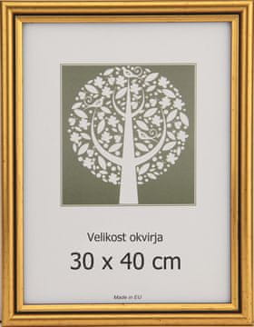 Karako Foto okvir 30x40 cm, plastika, zidni, 56 zlatni