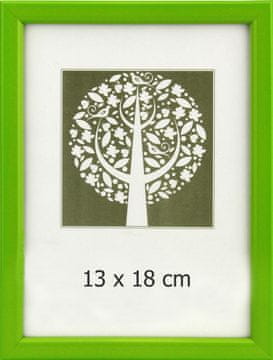 Karako Okvir za fotografiju 13x18 cm, plastika, stolni, zidni, 10-A zelena