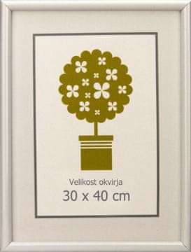 Karako Okvir za fotografiju 30x40 cm, plastika, zidni, 95 bijela