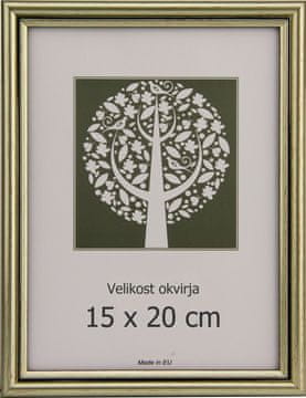 Karako Foto okvir 15x20 cm, plastika, stolni, zidni, 56 srebrni