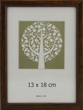 Karako Okvir za fotografiju 13x18 cm, plastika, stolni, zidni, 10-A smeđi