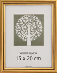 Karako Okvir za fotografiju 15x20 cm, plastika, stolni, zidni, 56 zlatni