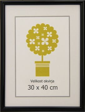Karako Okvir za fotografiju 30x40 cm, plastika, zidni, 95 crna