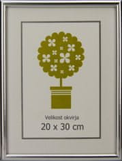 Karako Okvir za fotografiju 20x30 cm, plastika, zidni, srebro 95