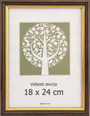 Karako Okvir za fotografiju 18x24 cm, plastika, stolni, zidni, 56 smeđi