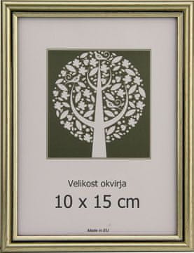 Karako Okvir za fotografiju 10x15 cm, plastika, stolni, zidni, 56 srebrna