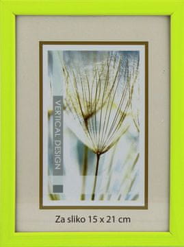 Karako Okvir za fotografiju 15x21 cm, drveni, stolni, zidni, 10 zelena