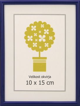 Karako Okvir za fotografiju 10x15 cm, plastika, stolni, zidni, 95 plava