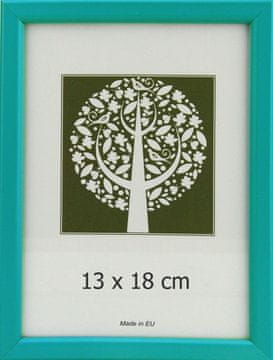 Karako Okvir za fotografiju 13x18 cm, plastika, stolni, zidni, 10-A tirkizna