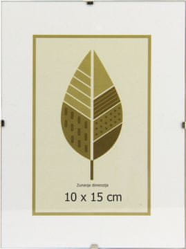 Karako Okvir za fotografiju 10x15 cm, Clip - Klip, staklo i stražnja strana sa kopčama