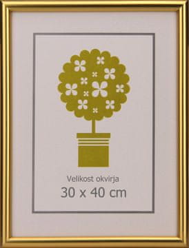 Karako Okvir za slike 30x40 cm, plastika, zidni, 95 zlatni