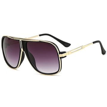 NEOGO Calvin 6 sunčane naočale, Matte Black Gold / Gray