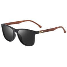 NEOGO Palree 5 sunčane naočale, Black Brown Wood / Black