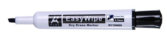 Aplus EasyWhipe C marker za bijelu ploču, skraćeni vrh, crni