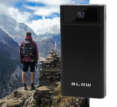 Blow PB40A punjiva baterija, 40.000 mAh, Polymer baterija, brzo punjenje 3.0, LED zaslon, USB-C, crna