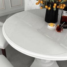 Vidaxl Zaštitna podloga za stol prozirna Ø 90 cm 2 mm PVC
