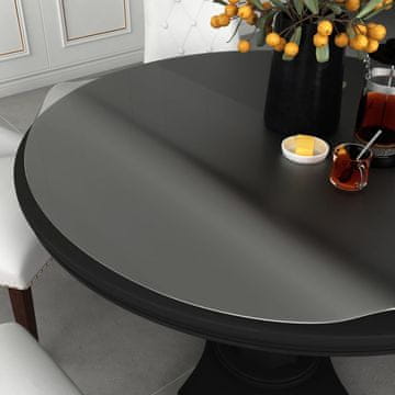 Vidaxl Zaštitna podloga za stol mat Ø 60 cm 2 mm PVC