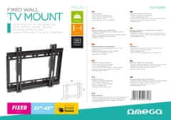 Omega OUTV200F nosač za TV, 58,4-106,7 cm (23-42)