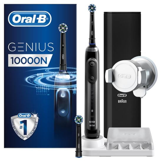 Oral-B električna četkica za zube Genius 10000, crna