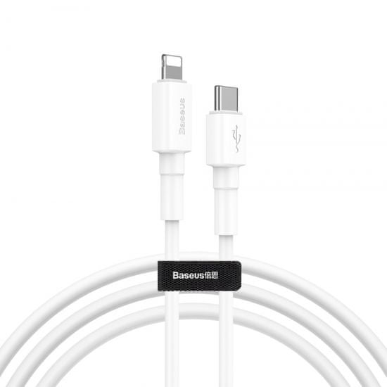 BASEUS MiniWhite USB-C do Lightning kabela, bijela