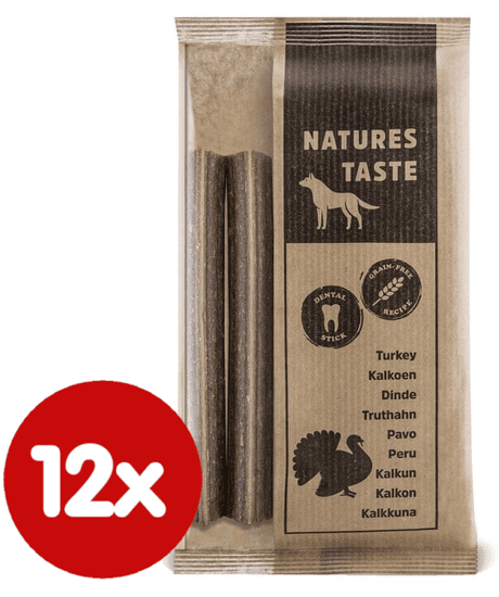 Tommi komplementarna hrana za pse Natures Taste GF Dental sticks, 12x140 g