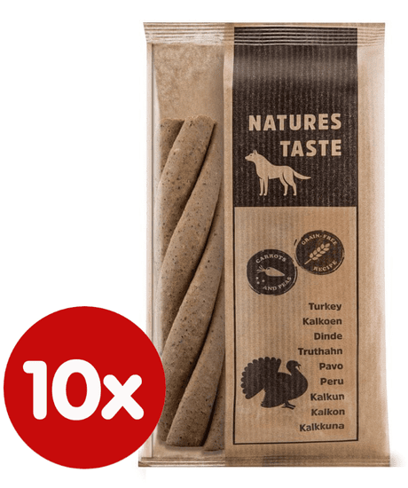 Tommi dopunska hrana za psa Natures Taste GF pureća spirala 10x180 g