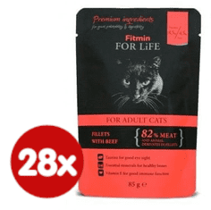 mačja hrana u vrećici Cat pouch adult beef, 28x85 g