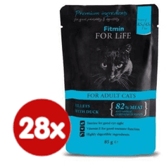 Fitmin mačja hrana u vrećici Cat pouch adult duck, 28x85 g