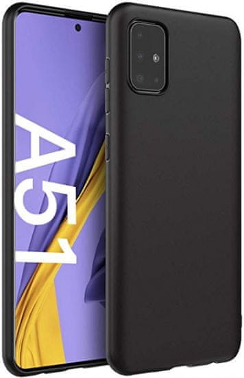 Maska za Samsung Galaxy A51, silikonska, mat crna