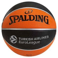 Spalding Euroleague TF-150 lopta za košarku, replika, vel. 5, crna/narančasta