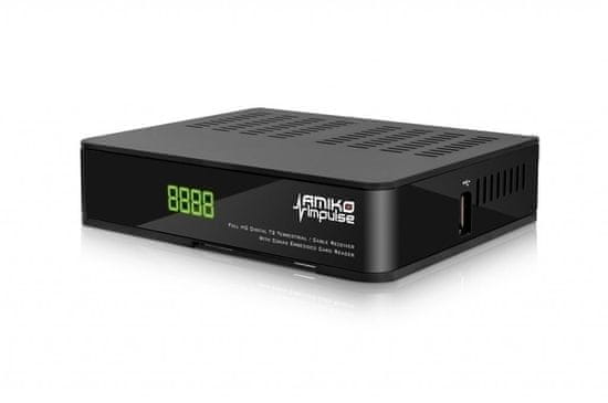 Amiko Impulse T2/C prijamnik, SD/HD (MPEG2/MPEG4/H.264 ), DVB-T, DVB-C