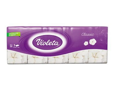 Violeta maramice Classic, 3-slojne, 10 x 10/1