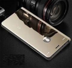 Onasi Clear View futrola za Huawei P40 Lite, preklopna, zlatna