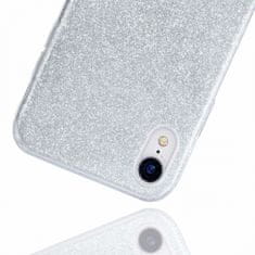 maska Bling za Huawei P40, silikonska, sa šljokicama, srebrna