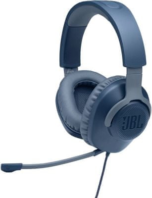 JBL Quantum 100 slušalice, plava (JBLQUANTUM100BLU) gaming slušalice pc ps4 xbox switch 3.5 mm jack