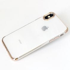 Elegance maska za Apple iPhone 11 Pro, silikonski, ultra tanka, prozirna sa zlatnim rubom
