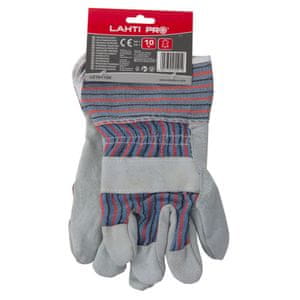 Lahti Pro zaštitne rukavice veličine XL, izrađene od kože i pamuka. 