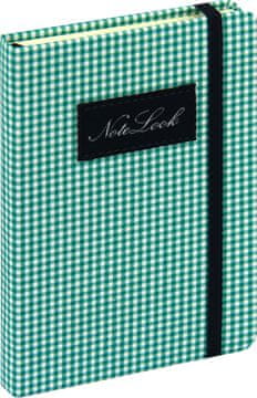 noteLook Notes - bilježnica A5 crte tvrde korice, 120 listova, s elastičnom trakom, 78898, Notelook zelena
