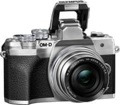 Olympus E-M10 Mark IV fotoaparat, srebrni + 14-42 EZ