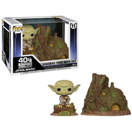 Funko POP! Star Wars figurica, Dagobah Yoda with Hut #11
