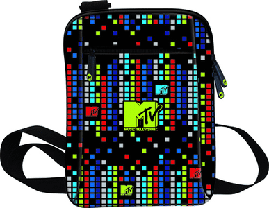  MTV torba na rame, 18 x 25 x 2 cm, višebojna 