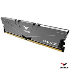 TeamGroup T-Force Vulcan Z memorija (RAM), DDR4 16 GB (2x8GB), 3200 MHz, CL16, siva (TLZGD416G3200HC16CDC01)