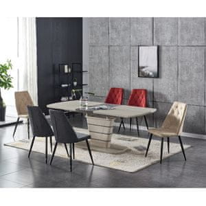 Rastezljiv stol Rox, boja capuccina/smeđa, 140 cm
