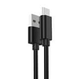 Ewent kabel USB-A u Micro-B, 1 m, pleteni, crni