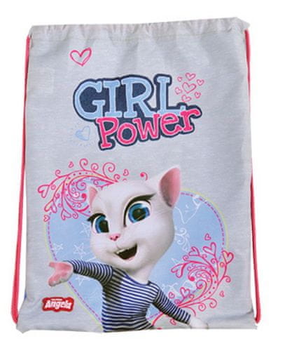 Talking Tom vrećica, 44 x 34 x 1 cm, Talking Angela, Girl Power, školska