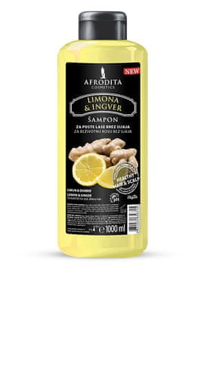 Kozmetika Afrodita šampon za kosu, limun & đumbir, 1000 ml