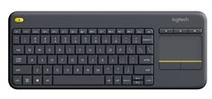Logitech K400 Plus bežična tipkovnica, crna