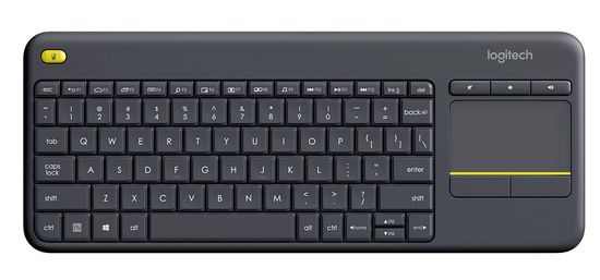 Logitech K400 Plus bežična tipkovnica, crna